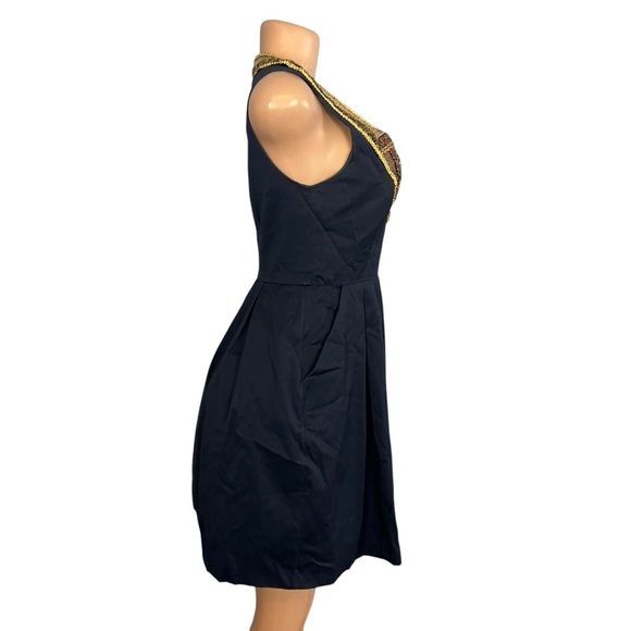 Moulinette Soeurs Anthropologie Embellished Beaded Sequin Navy - Picture 5 of 9